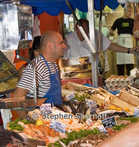 fish vendor graphic