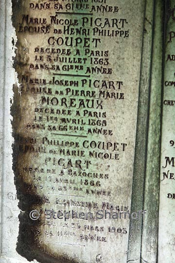 names paris cemetery graphic