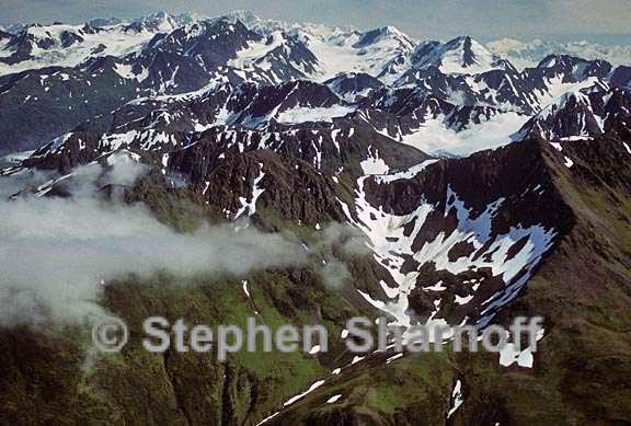 alaska mountains aerial graphic