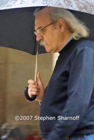 man umbrella graphic