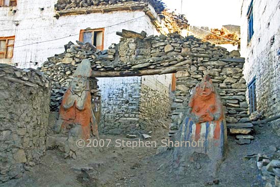 village statues jharkot graphic